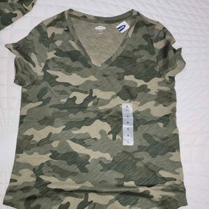 Womens Brand New Small CAMO shirt OLD NAVY